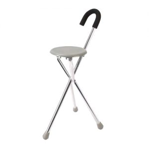Canne chaise pliable ronde