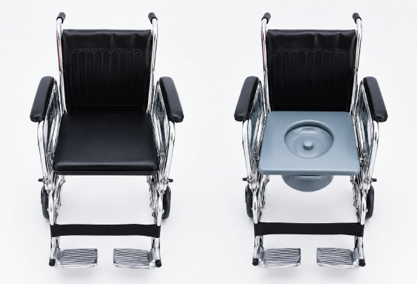 FAUTEUIL ROULANT AVEC POT (GARDE ROBE)