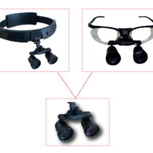 Lunette Loupe Binoculaire à Grossissement de 2.5x jusqu’à 3.5x Avec monture lunettes