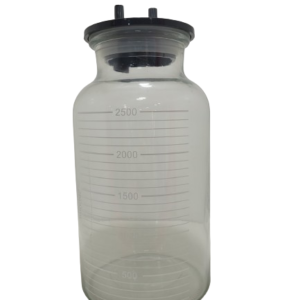 Bocal 2.5 L en Verre Avec Couvercle pour Aspirateur de chirurgie