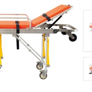 Brancard pour ambulance pliable sur roulette avec civière détachable sur roues et matelas