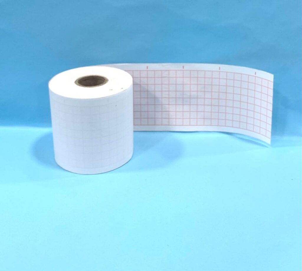 Rouleaux Papier Thermique ECG 50mm X 30m - Compatibles Fukuda OP-12KE / Physiocontrol 804700 - Quadrillage Vert