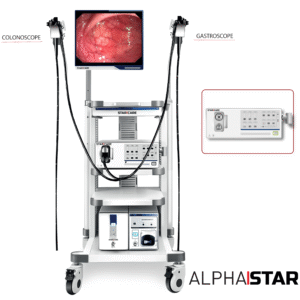 COLONNE DE VIDEO ENDOSCOPIE ALPHASTAR POUR GASTROSCOPIE ET COLOSCOPIE