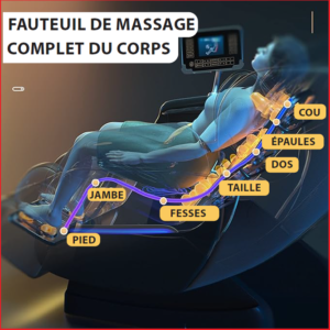 Fauteuil de massage 3D avec monnayeur et bluetooth