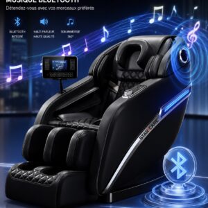 Fauteuil de massage 3D avec monnayeur et bluetooth