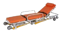 Brancard pour Ambulance Pliable avec Matelas sur Roulettes