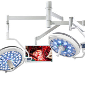 Le scialytique plafonnier à lumière LED à deux coupoles